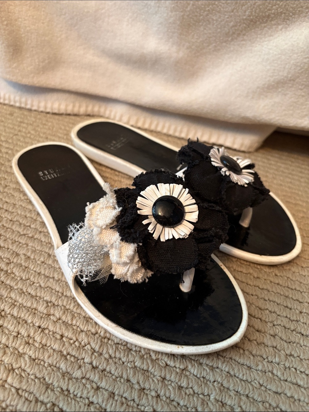 Stuart Weitzman Floral Sandals